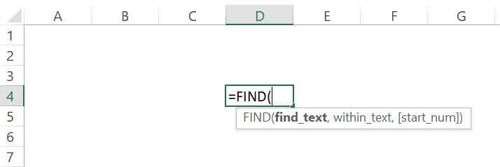 FIND function