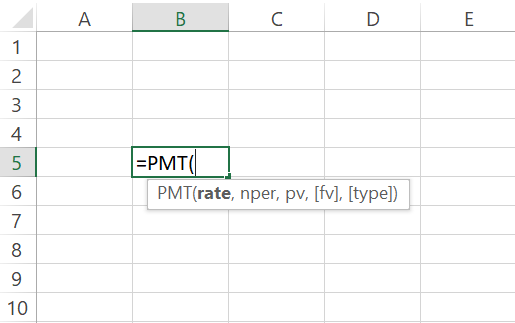 How to calculate EMI in excel