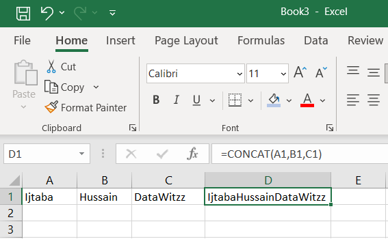 Concatenating text and numbers in Excel