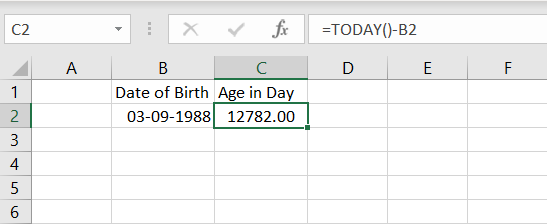How to Calculate Age From Date of Birth in Excel