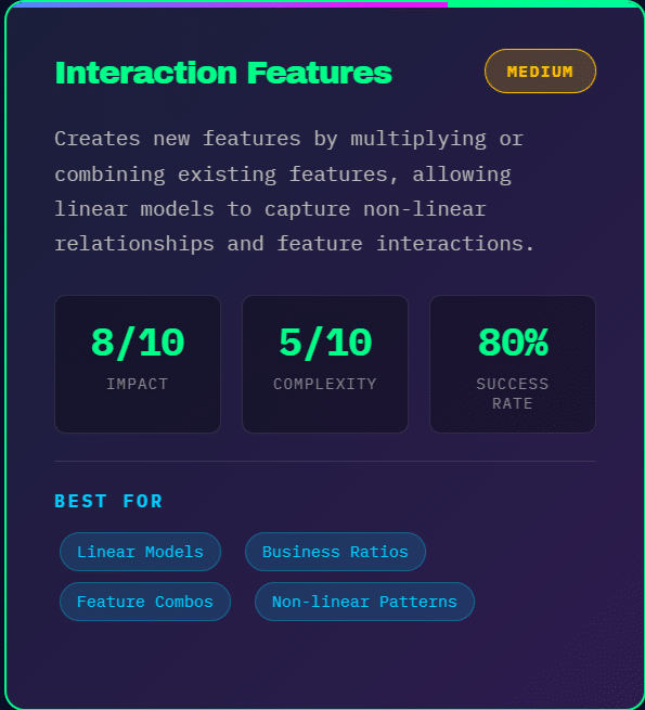 interaction feature engineering